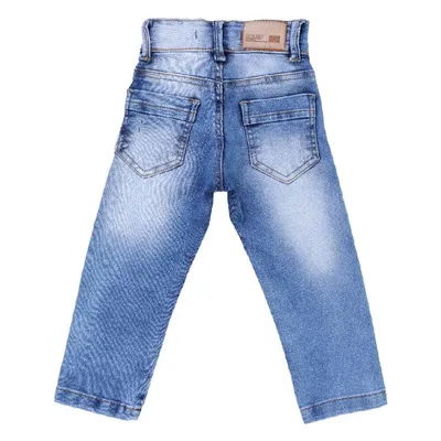 Calça Jeans Infantil Tom Ery Used Com Barra virada Calça Jeans Infantil Tom Ery Used Com Barra virada