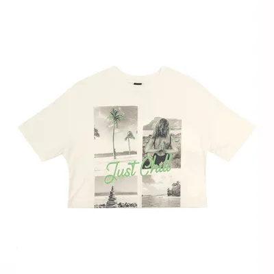 Blusa Juvenil Rovitex Estampa Just Chill Blusa Juvenil Rovitex Estampa Just Chill