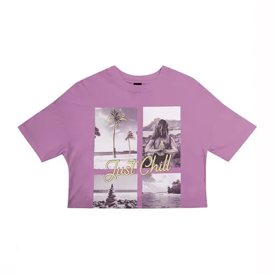Blusa Juvenil Rovitex Estampa Just Chill Blusa Juvenil Rovitex Estampa Just Chill
