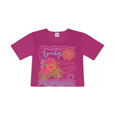 Blusa Infantil Rovitex Estampa Lovely Blusa Infantil Rovitex Estampa Lovely