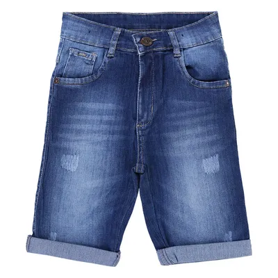 Bermuda Jeans Juvenil Mackvanny Com Puídos E Rasgos Bermuda Jeans Juvenil Mackvanny Com Puídos E Rasgos