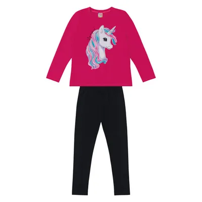 Conjunto Juvenil Brandili Estampa Unicórnio Conjunto Juvenil Brandili Estampa Unicórnio