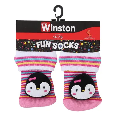 Meia Soquete Fun Socks Com Pelúcia Sortida 16748