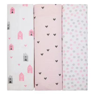 Cueiro Flanelado Papi Composê Estampado 03 Peças