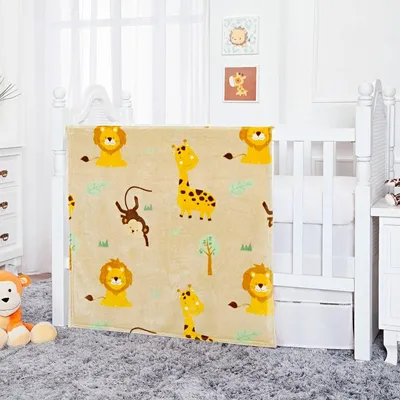 Cobertor Bebê Etruria Flannel Baby Estampa Safari Cobertor Bebê Etruria Flannel Baby Estampa Safari