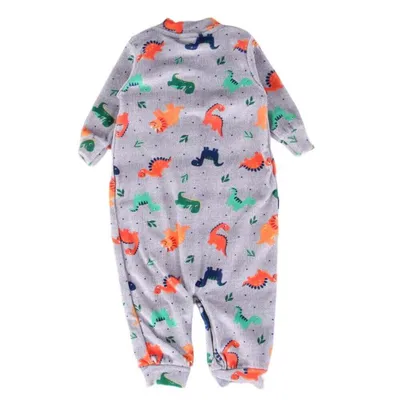 Macacão Longo Bebê Tile E Sul De Pelo Com Fecho Em Botões