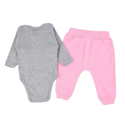 Conjunto Bebê Dengos E Cia Estampa Mundo - 03 Peças