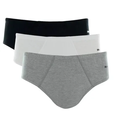 Kit Cueca Slip Em Algodão Papai Com 03 Peças 14848