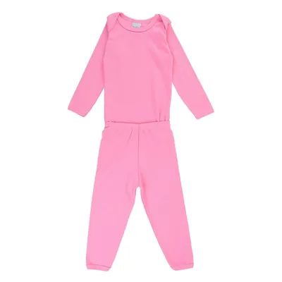 Conjunto Junkes Body Manga Longa Liso 02 Peças