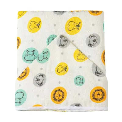 Toalha Forrada Papi Karinho Capuz Estampa Amiguinhos Toalha Forrada Papi Karinho Capuz Estampa Amiguinhos