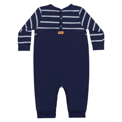 Macacão Longo Bebê Reirex Dog Com Orelhas Interativas