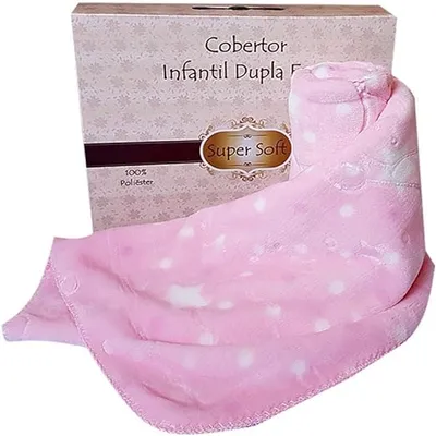 Cobertor Jolitex Super Soft Alto Relevo Rosa 110 x 140 CM