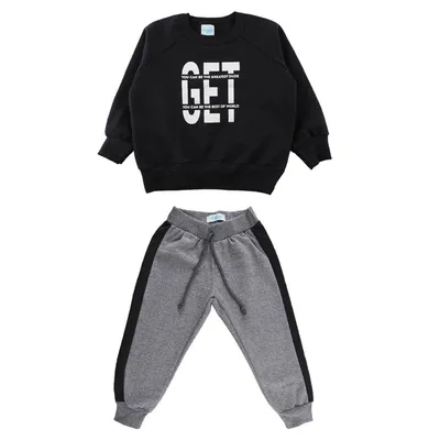 Conjunto Infantil Gijo Kids Blusão Moletom Estampa Get + Calça Conjunto Infantil Gijo Kids Blusão Moletom Estampa Get + Calça