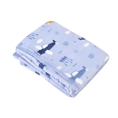 Cobertor Minasrey Baby Nice Flanelado Avião Caixa Cobertor Minasrey Baby Nice Flanelado Avião Caixa