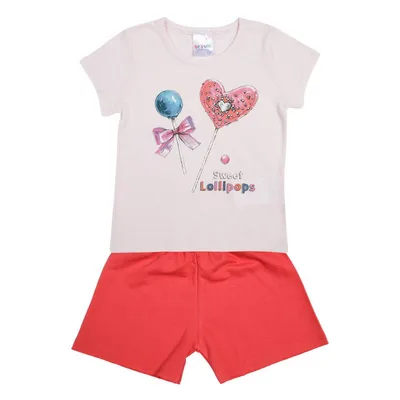 Conjunto Be Fun Blusa Estampa Sweet Lollipops + Short Moletom Conjunto Be Fun Blusa Estampa Sweet Lollipops + Short Moletom