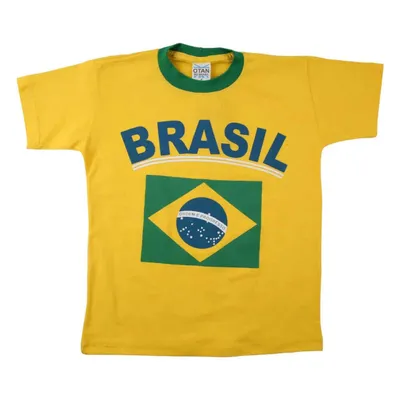 Camiseta Infantil Otan Estampa Brasil Camiseta Infantil Otan Estampa Brasil
