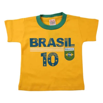 Camiseta Infantil Otan Estampa Brasil Camiseta Infantil Otan Estampa Brasil