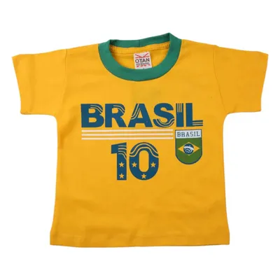 Camiseta Infantil Otan Estampa Brasil