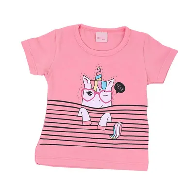 Blusa Infantil Color Mini Estampa Unicórnio