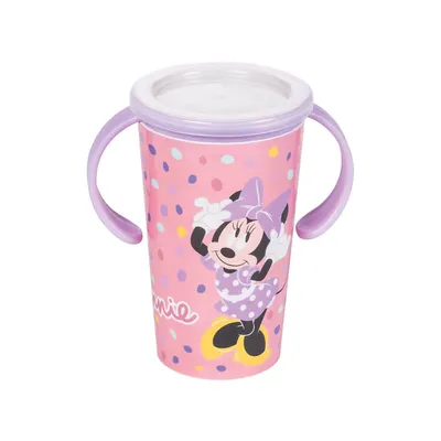 Copo Magic 360° Menina Plasútil Estampa Minnie Com Alça 280ML Copo Magic 360° Menina Plasútil Estampa Minnie Com Alça 280ML