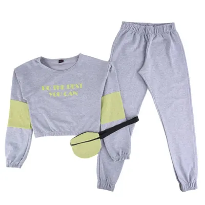 Conjunto Pami Blusão Estampa E Detalhe Tela + Calça Com Pochet