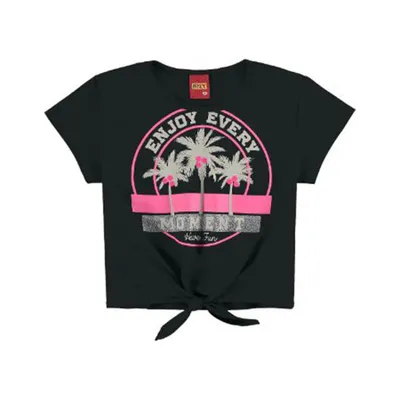 Blusa Cropped Juvenil Kyly Estampa Enjoy Every Moment Blusa Cropped Juvenil Kyly Estampa Enjoy Every Moment