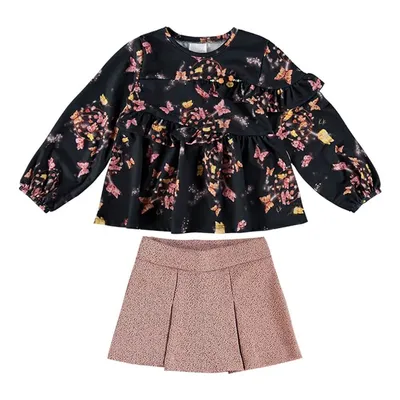 Conjunto Infantil Kiki Blusa Estampad Borboletas Conjunto Infantil Kiki Blusa Estampad Borboletas