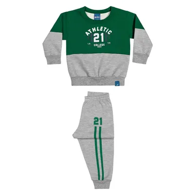 Conjunto Moletom Bebê Reirex Blusão Athletic 21 + Calça Conjunto Moletom Bebê Reirex Blusão Athletic 21 + Calça