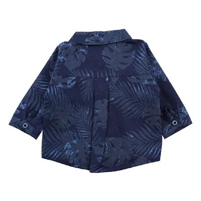 Camisa Manga Longa Bebê Bonettinhos Estampa Folhas