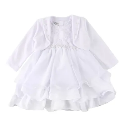 Vestido De Festa Infantil Nelu Com Pala Floral E Bolero Vestido De Festa Infantil Nelu Com Pala Floral E Bolero