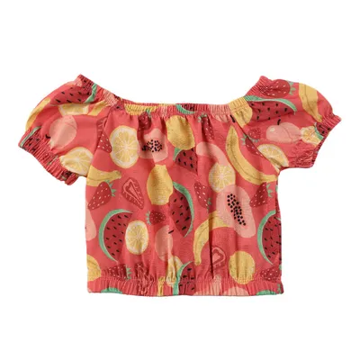 Blusa Infantil Kookabu Estampa Frutas