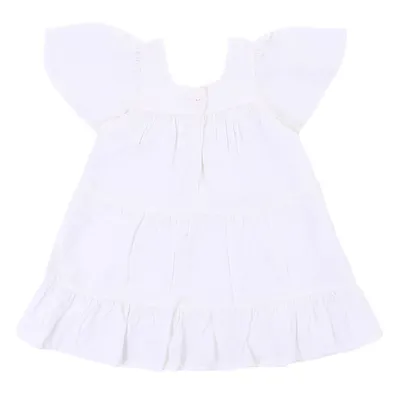 Vestido Infantil Kookabu Liso Com Decote Quadrado Vestido Infantil Kookabu Liso Com Decote Quadrado