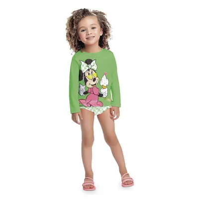Conjunto Linha Praia Infantil Minnie Sorvete