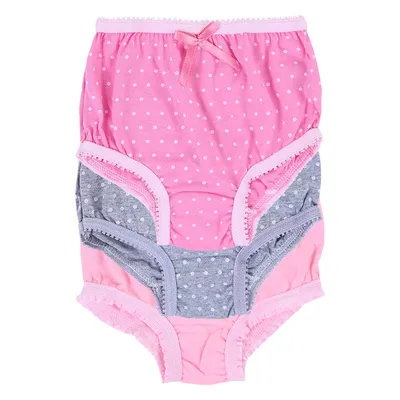 Kit Calcinha Infantil Brando Estampa Poá - 3 Peças