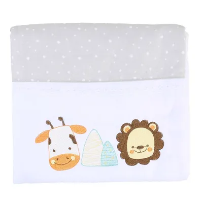 Cobertor Infantil Baby Gijo Cute Bordado Safari Cobertor Infantil Baby Gijo Cute Bordado Safari