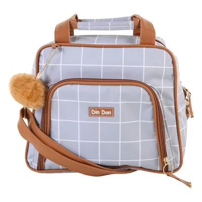 Bolsa Din Don Quadriculada Média