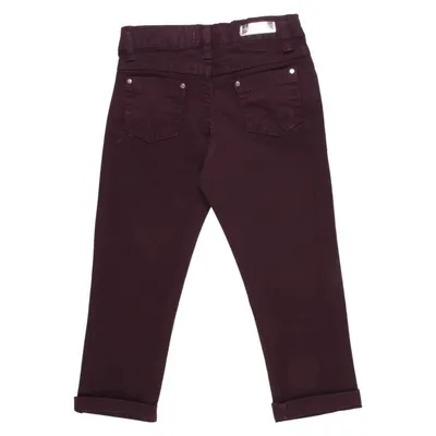 Calça Sarja Color Mini Detalhe Babado E Pérola Primeiros Passos Calça Sarja Color Mini Detalhe Babado E Pérola Primeiros Passos