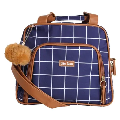 Bolsa Din Don Quadriculada Média