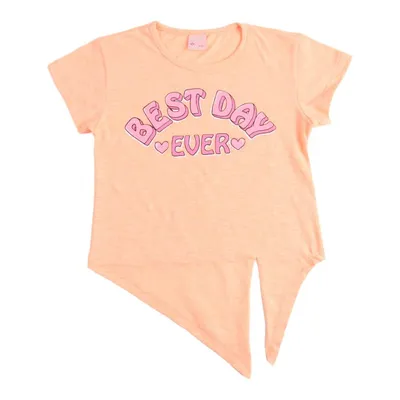 Blusa Infantil Color Mini Estampada Best Day Com Amarração