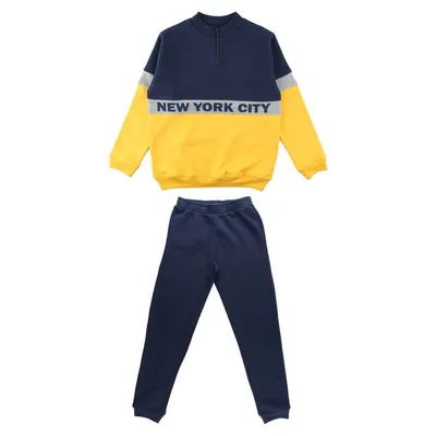Conjunto Juvenil Vrasalon Blusão New York + Calça Jogger Conjunto Juvenil Vrasalon Blusão New York + Calça Jogger
