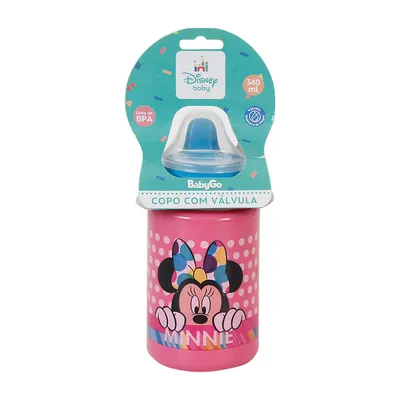Copo Baby Go Com Tampa Minnie 340ml Copo Baby Go Com Tampa Minnie 340ml