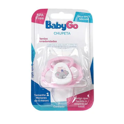 Chupeta Baby Go Ortodôntica Silicone Coala Tamanho 1