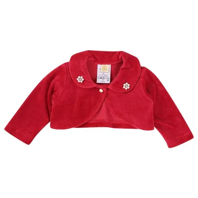 Bolero Plush Com Pérolas Menina 21453 Bolero Plush Com Pérolas Menina 21453