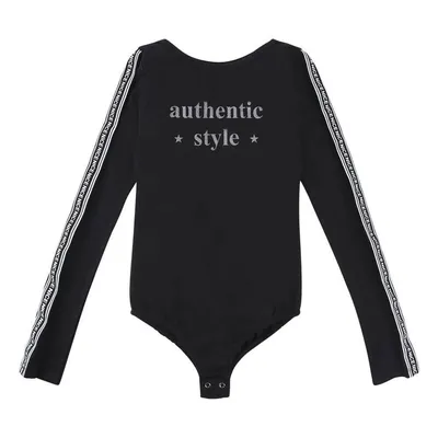 Body Manga Longa Com Tiras E Estampa Frontal 20248