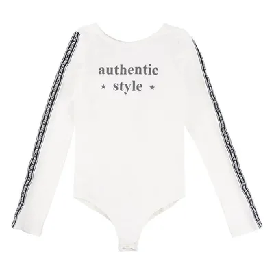 Body Manga Longa Com Tiras E Estampa Frontal 20248