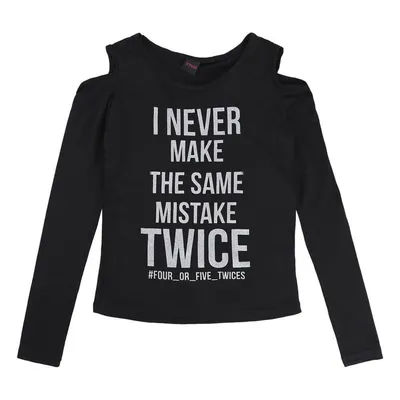 Blusa Estampada Com Decote No Ombro Menina 20892