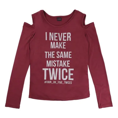 Blusa Estampada Com Decote No Ombro Menina 20892