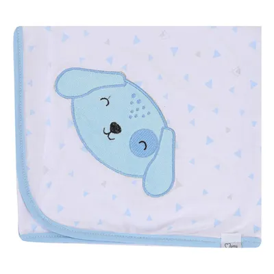 Manta de Malha Mami Bichuus Bordado Cachorrinho Manta de Malha Mami Bichuus Bordado Cachorrinho