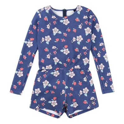 Macaquinho Manga Longa Estampa Floral Menina 21422