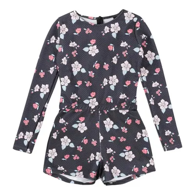 Macaquinho Manga Longa Estampa Floral Menina 21422